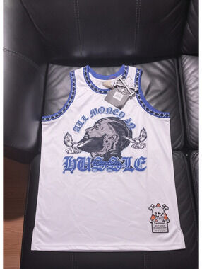 $125 NIPSEY HUSSLE BASKETBALL JERSEY BRAND X MEDIUM